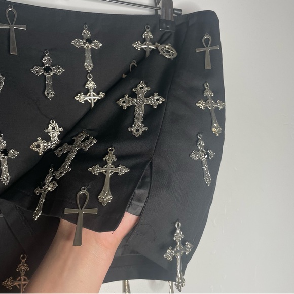 NWT Dolls Kill Widow Idol Worship Mini Skirt Medium - Picture 7 of 15